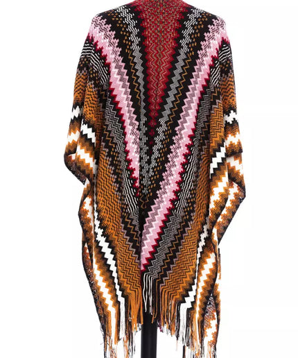 Missoni Multicolor Wool Women Poncho