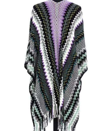 Missoni Multicolor Wool Women Poncho