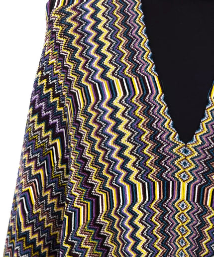 Missoni Multicolor Wool Women Poncho