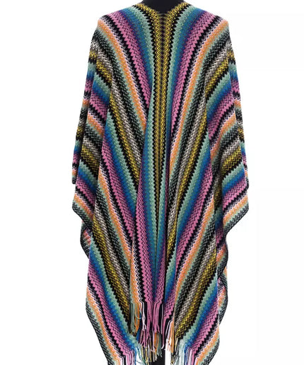 Missoni Multicolor Wool Women Poncho