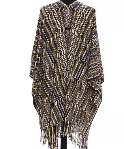 Missoni Multicolor Wool Women Poncho