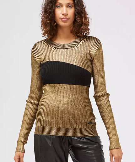 Custo Barcelona Gold Wool Women Sweater