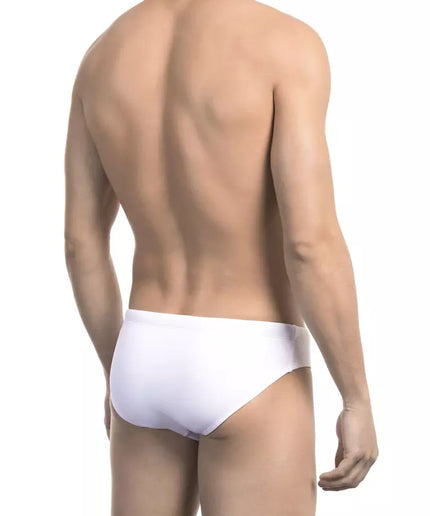 Bikkembergs White Polyamide Men Swimwear