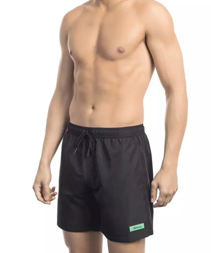 Bikkembergs Black Polyester Men Swim Short