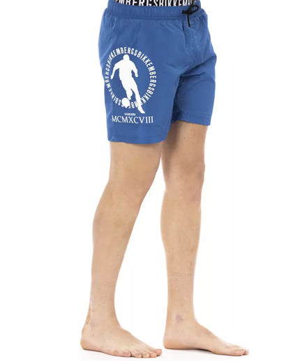 Bikkembergs Blue Polyester Men Swim Short