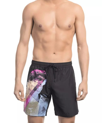 Bikkembergs Black Polyester Men Swim Short