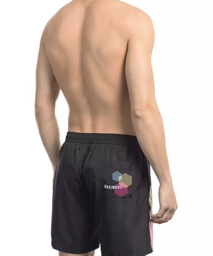 Bikkembergs Black Polyester Men Swim Short