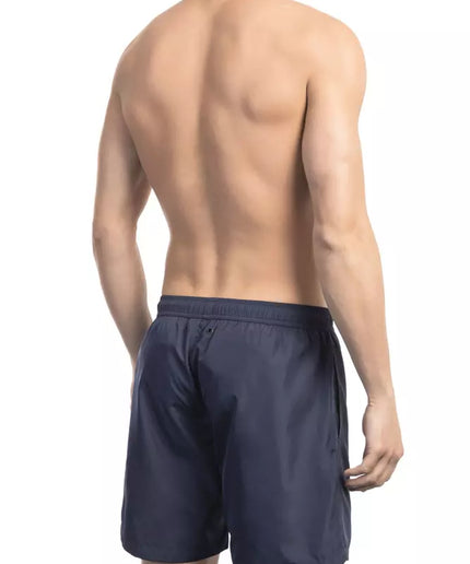 Bikkembergs Blue Polyester Men Swim Short