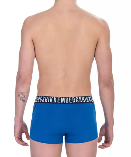 Bikkembergs Blue Cotton Men Underwear Trunk