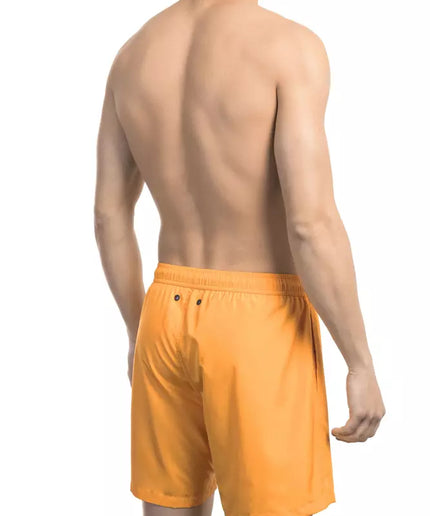 Bikkembergs Orange Polyester Men Swim Short