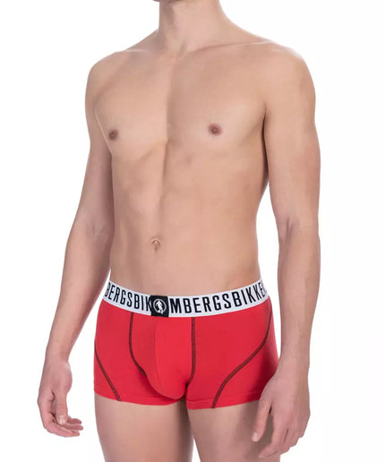 Bikkembergs Red Cotton Men Underwear Pack