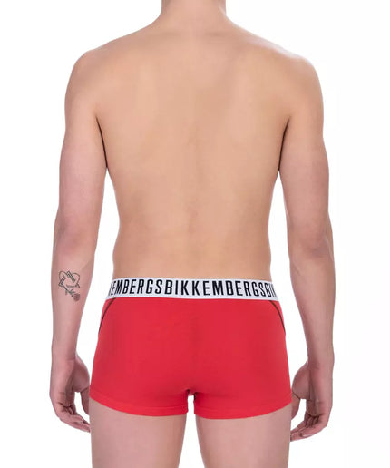 Bikkembergs Red Cotton Men Underwear Pack