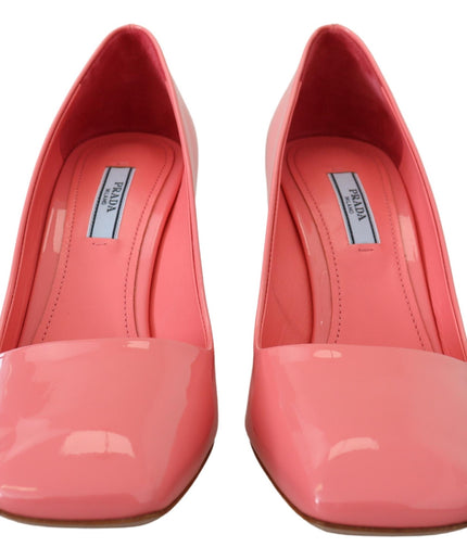 Prada Elegant Square Toe Pink Heels