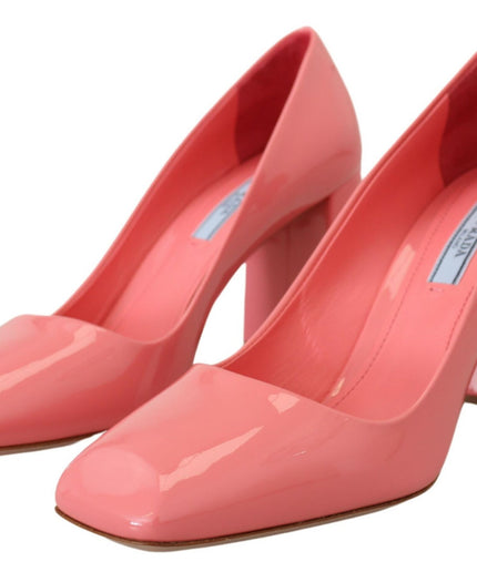 Prada Elegant Square Toe Pink Heels