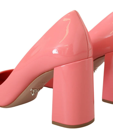 Prada Elegant Square Toe Pink Heels