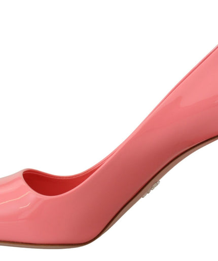 Prada Elegant Square Toe Pink Heels