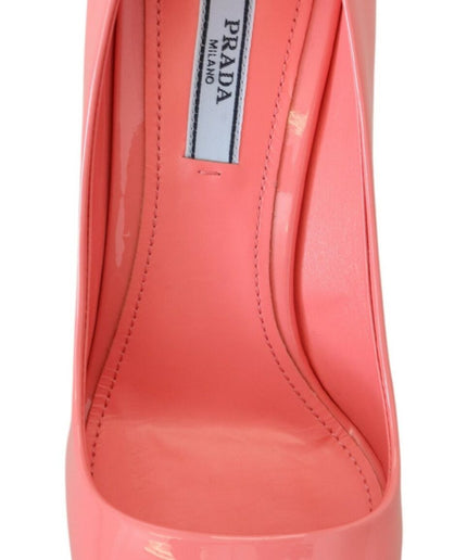 Prada Elegant Square Toe Pink Heels