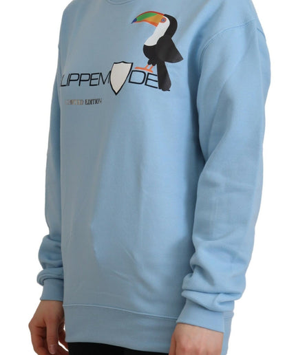 Philippe Model Chic Light Blue Logo Embellished Sweater