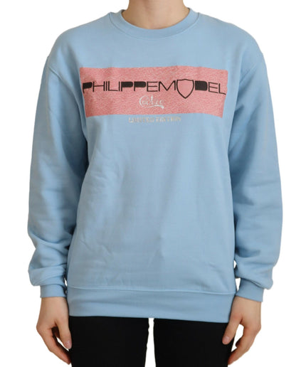 Philippe Model Elegant Light Blue Long Sleeve Sweater