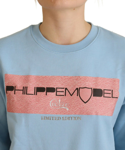 Philippe Model Elegant Light Blue Long Sleeve Sweater