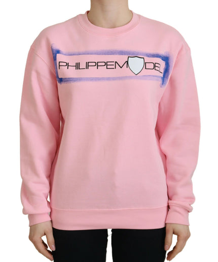 Philippe Model Elegant Pink Long Sleeve Pullover Sweater