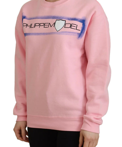 Philippe Model Elegant Pink Long Sleeve Pullover Sweater