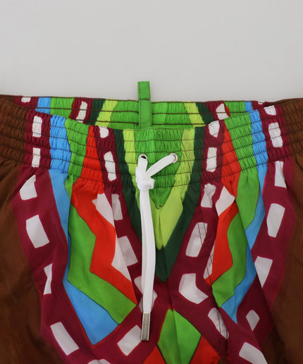 Dsquared² Exclusive Multicolor Printed Swim Shorts