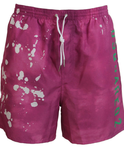 Dsquared² Pink Tie Dye Swim Shorts Boxer