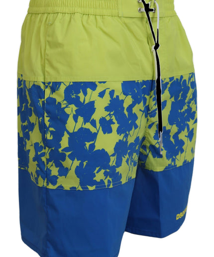 Dsquared² Exquisite Blue Green Swim Shorts Boxer