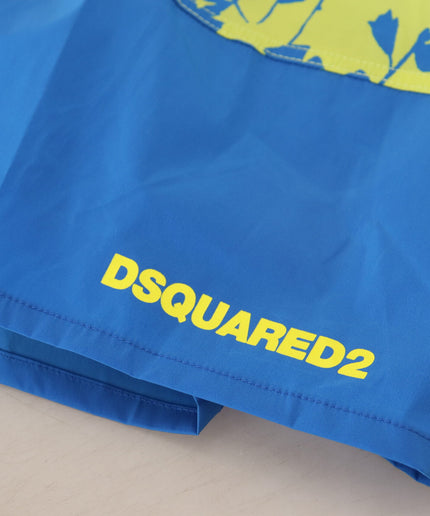 Dsquared² Exquisite Blue Green Swim Shorts Boxer