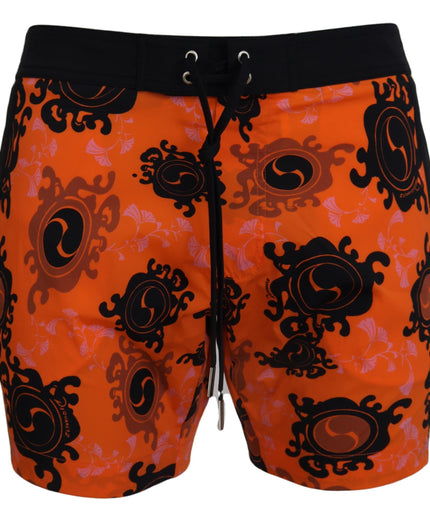 Dsquared² Chic Orange Swim Shorts Boxer for Men