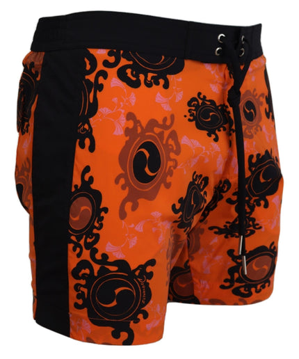 Dsquared² Chic Orange Swim Shorts Boxer for Men