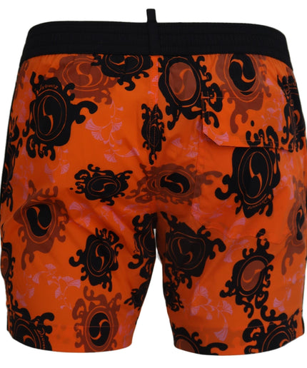 Dsquared² Chic Orange Swim Shorts Boxer for Men