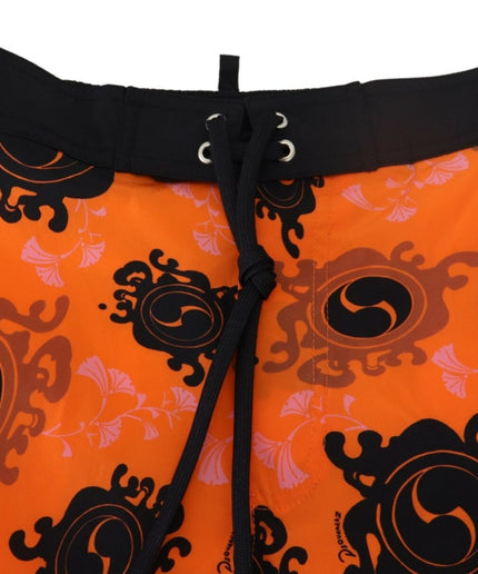 Dsquared² Chic Orange Swim Shorts Boxer for Men