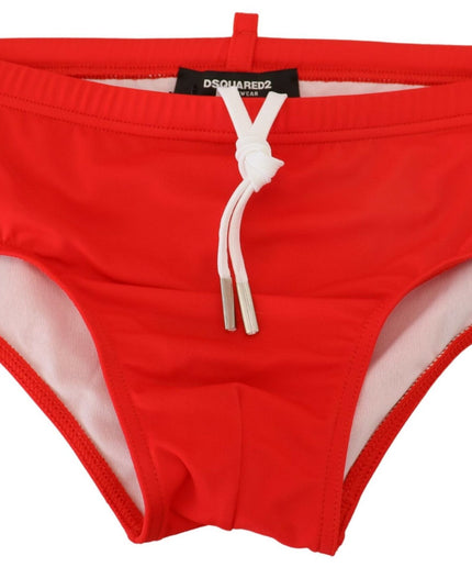 Dsquared² Red ICON Print Swim Briefs