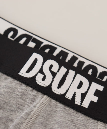 Dsquared² Elegant Gray Cotton Stretch Briefs