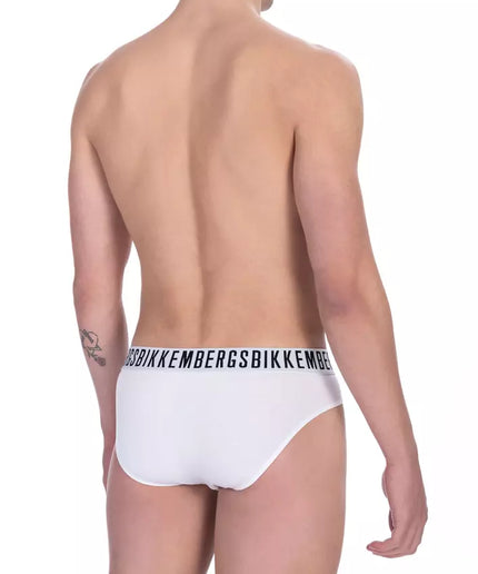 Bikkembergs White Cotton Men's Brief