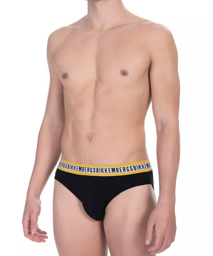 Bikkembergs Black Cotton Men Brief