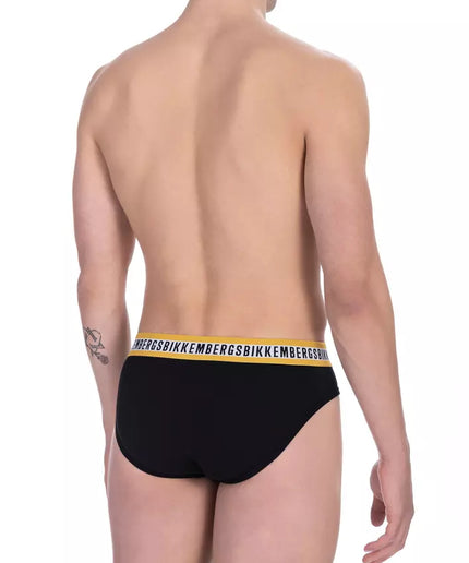 Bikkembergs Black Cotton Men Brief