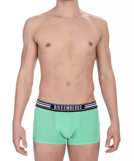 Bikkembergs Green Cotton Men Trunk