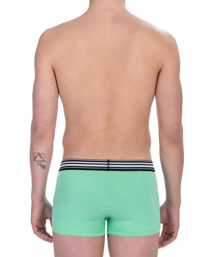 Bikkembergs Green Cotton Men Trunk