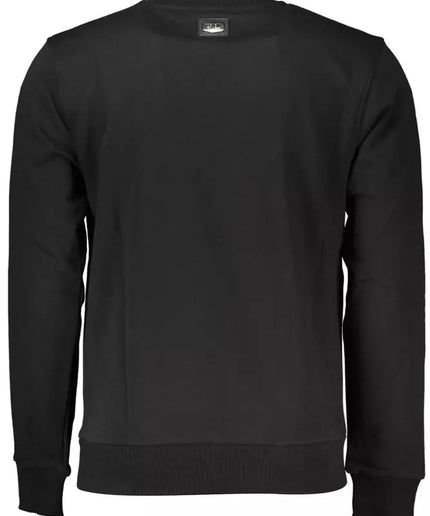 Cavalli Class Black Cotton Men Sweater