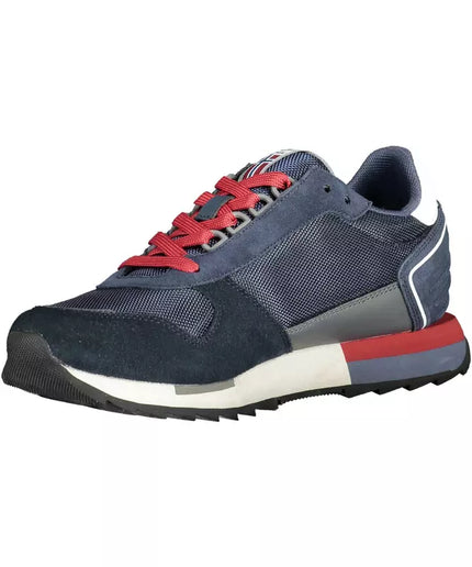 Napapijri Blue Leather Men Sneaker