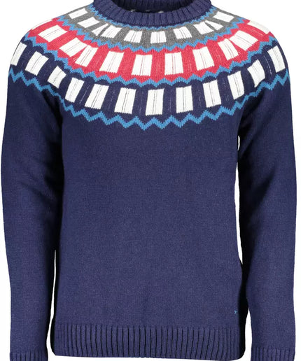 Gant Blue Wool Men Sweater