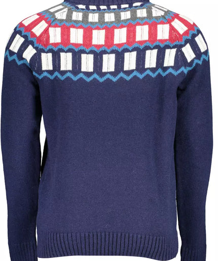 Gant Blue Wool Men Sweater