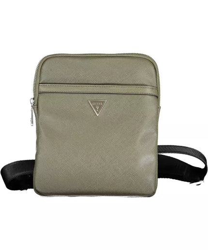 Guess Jeans Green Polyamide Men Shoulder Bag