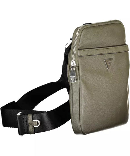 Guess Jeans Green Polyamide Men Shoulder Bag