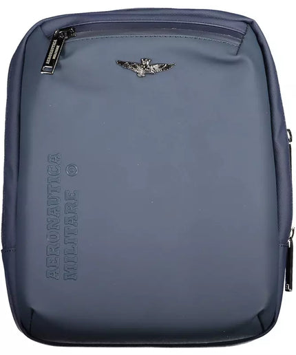 Aeronautica Militare Blue Polyester Men Shoulder Bag