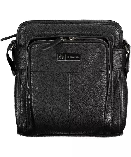 La Martina Black Polyethylene Men Shoulder Bag