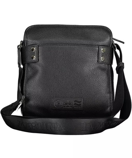 La Martina Black Polyethylene Men Shoulder Bag